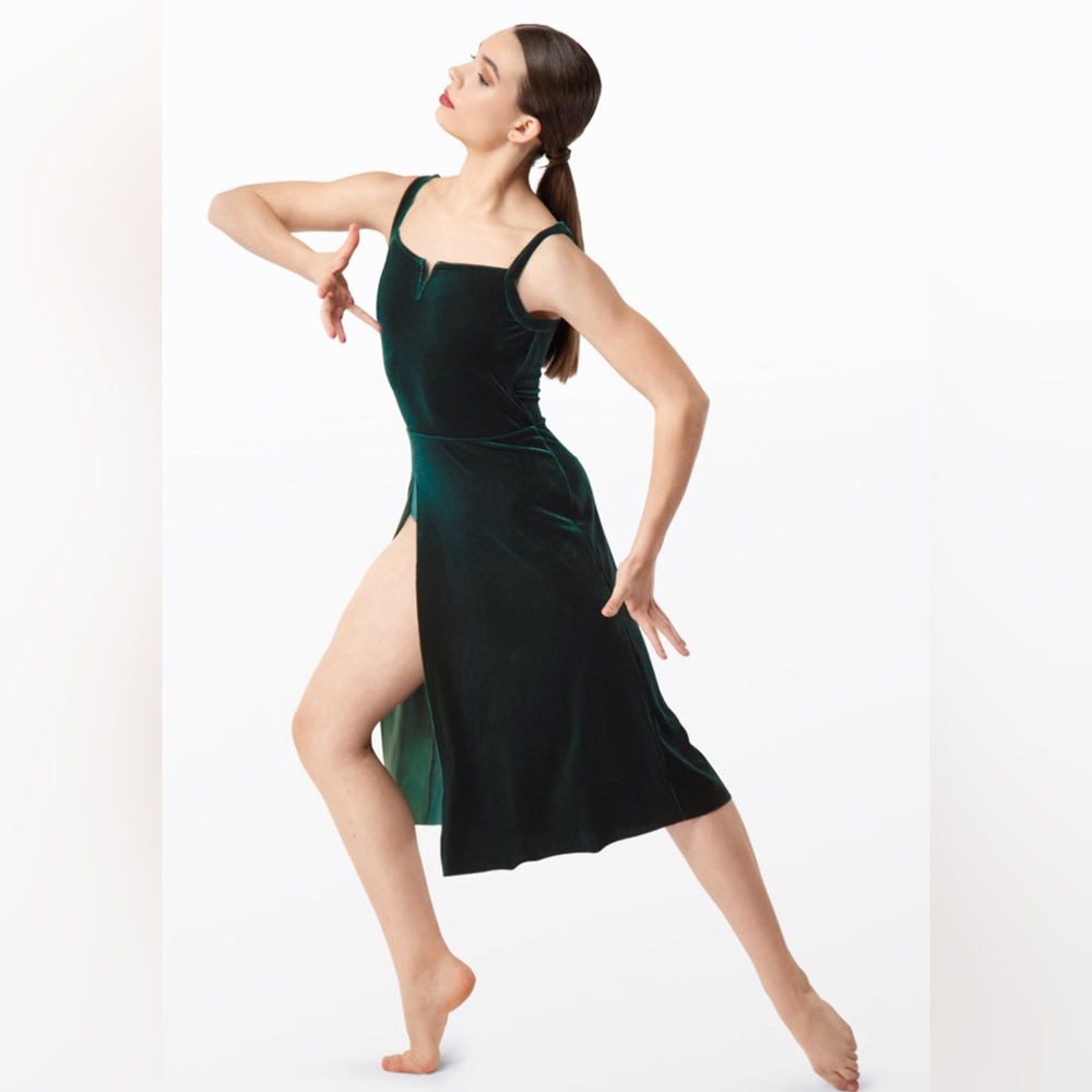 Used Weissman Adult Small Green Lyrical/Contemporary Costume